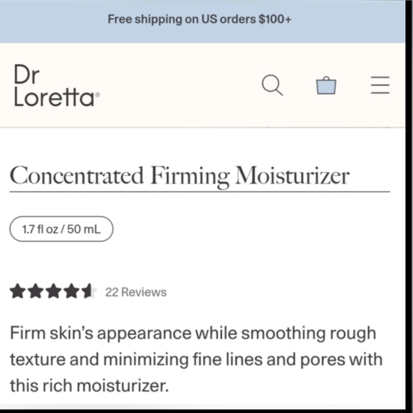 5/75$ DR. LORETTA Concentrated Firming Moisturizer - Picture 8 of 11